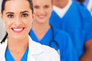 group of modern smart medical team closeup